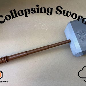 Mjolnir STL Thor Hammer, Multi-Part Cosplay Prop With Norse Mythology Detail
