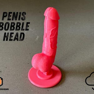 Fichier STL de figurine à tête branlante en forme de pénis, jouet de bureau fantaisie pour adultes