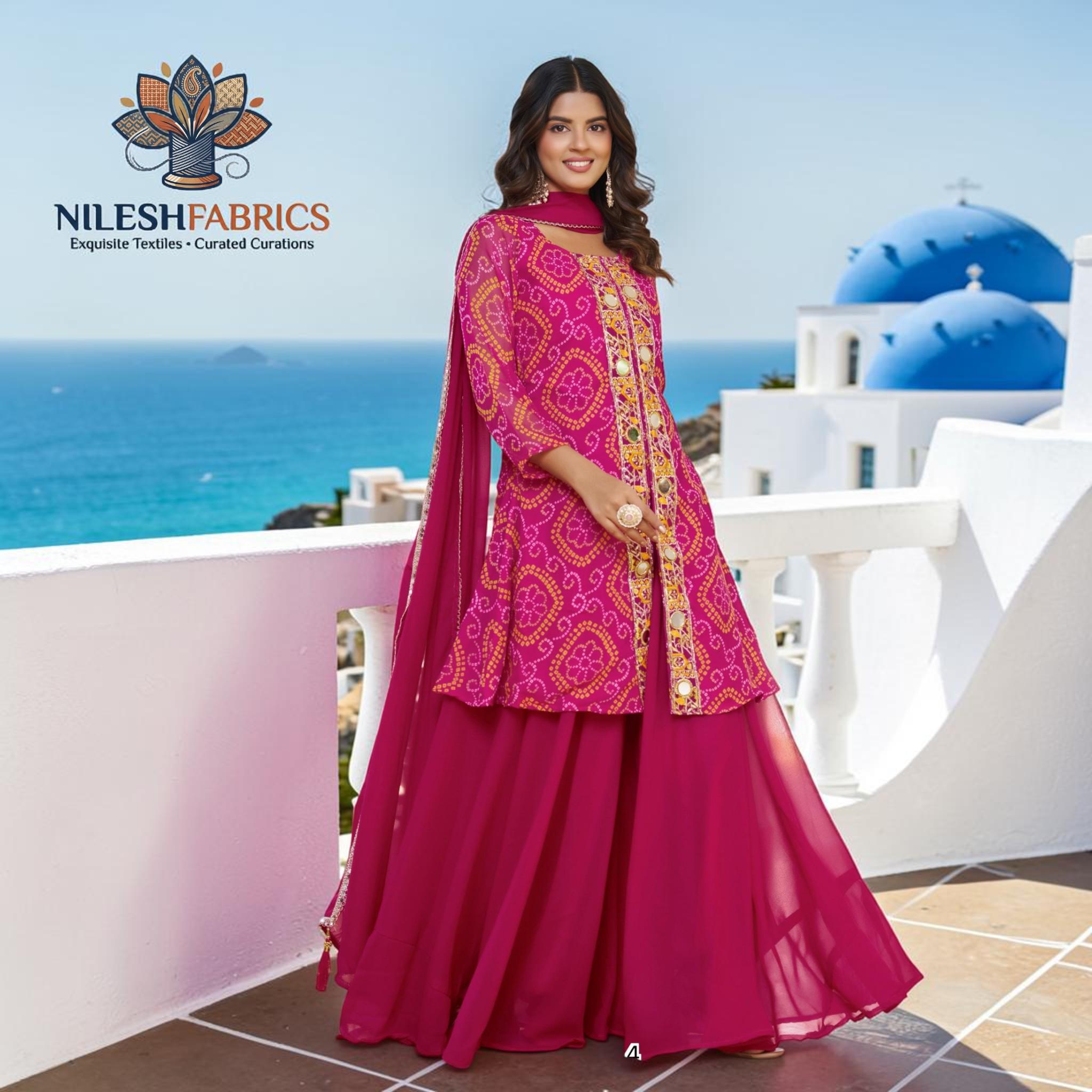 chinese dress ladies Raw Silk Pakistani Bridal Maxi Dress for Wedding Wear in Pink Small main image 0