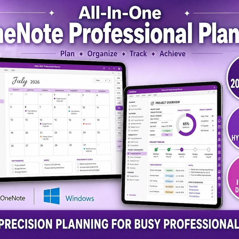 Onenote Daily Template Work - Etsy