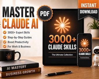 Claude AI Prompt Codes System Business Automation & AI Agent Bundle | 300+ Specialized Agents, 3000+ Claude Skills  Digital Download