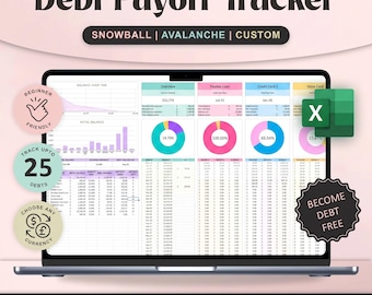 Debt Payoff Tracker Debt Snowball Spreadsheet Google Sheets Credit Card Loan Avalanche Calculator Mortgage Payment Excel Financial Planner