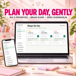 ADHD Life Planner Web App – All-in-One ADHD Organizer and Life Dashboard with Brain Dump, Focus Timer, Habit Tracker & Time Blocking