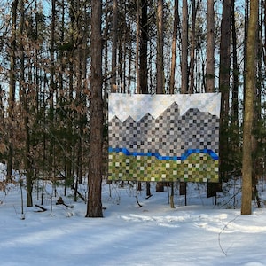 Wyoming - PDF PATTERN - A Pixelated State Quilt - Cheyenne Jackson Casper Laramie Cody Sheridan Grand Teton National Park