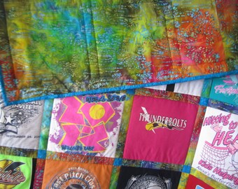 35 T-Shirt - Custom T-Shirt Quilt - Handmade - Christmas - Keepsake Memory Sports College Sorority Swimming Volleyball Baseball High School