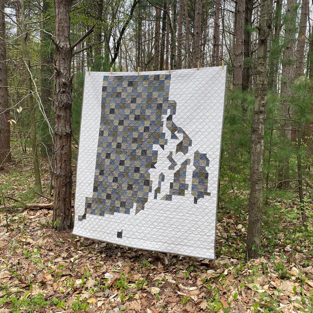 Rhode Island - PDF PATTERN - A Pixelated Quilt - Providence Newport ...