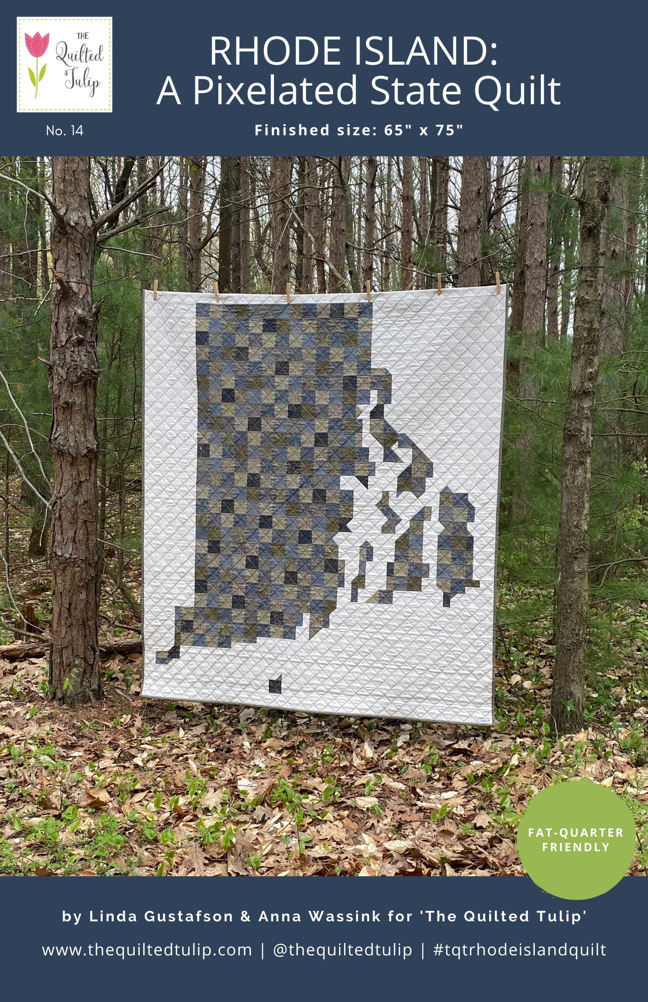 Rhode Island - PDF PATTERN - A Pixelated Quilt - Providence Newport ...