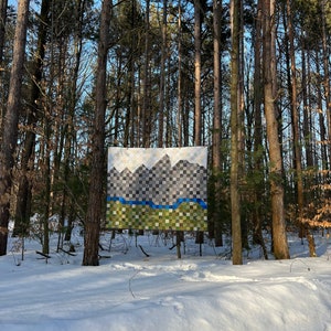 Paper Pattern Wyoming A Pixelated State Quilt-Cheyenne Jackson Casper Laramie Cody Grand Teton National Park image 1