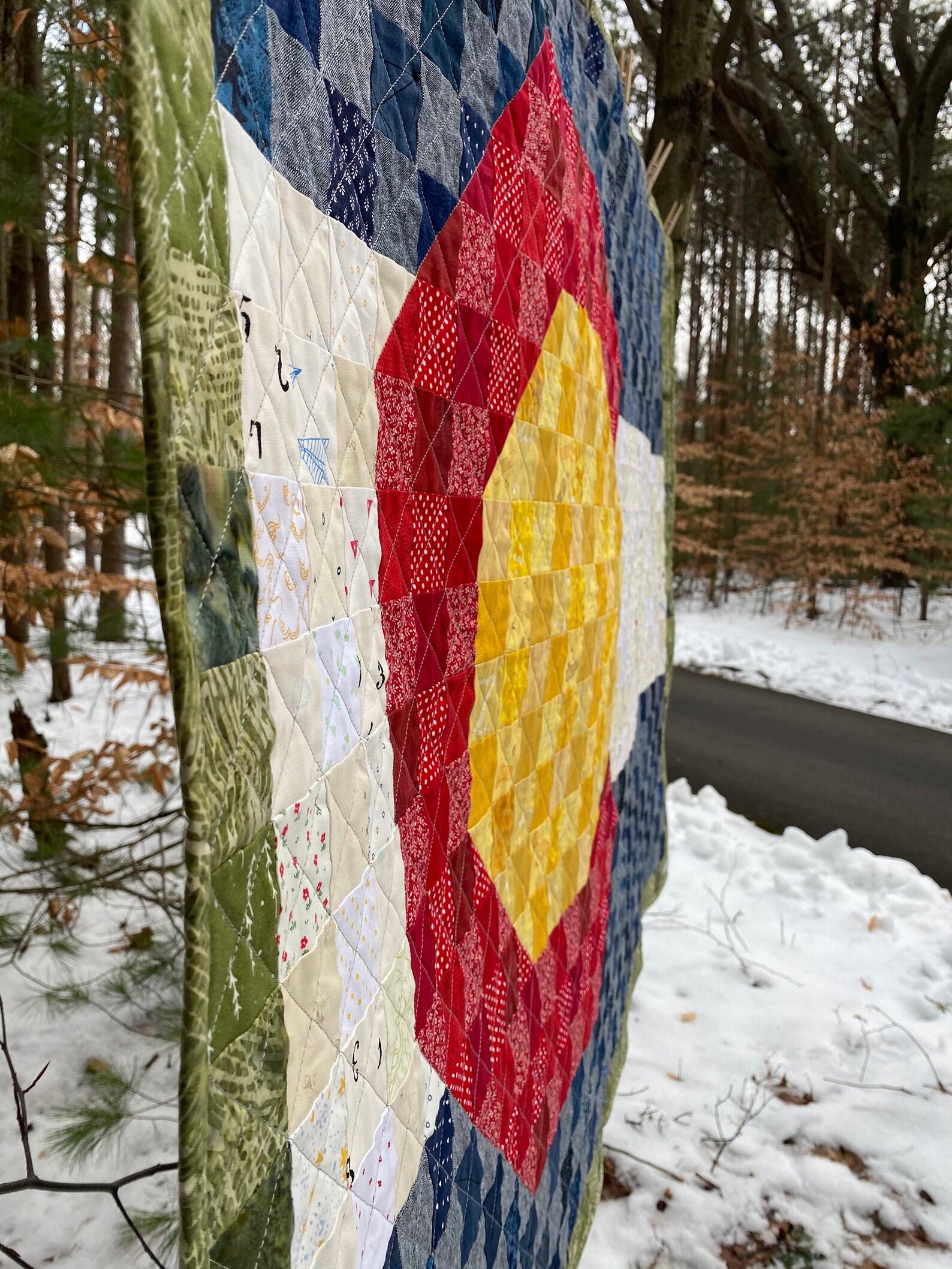 CUSTOM QUILT Colorado Quilt State Flag A Pixelated State Etsy