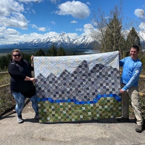 Paper Pattern Wyoming A Pixelated State Quilt-Cheyenne Jackson Casper Laramie Cody Grand Teton National Park image 4