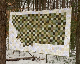 PDF Pattern - Montana - A Pixelated Quilt -  Montana State Quilt Bozeman Helena Big Sky Country