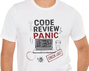 Funny Code Review Unisex Shirt for Software Developers, Funny Programmer T-Shirt, Software Developer Gift, Coding Coffee Tee, Tech Humor Tee