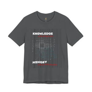 Knowledge Without Experience Memory Without Understanding Shirt, Men Women Unisex, AI Tech Quote Tee, Programmer Graphic, gift for him n her image 5