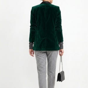 Velvet Blazer Women, Elegant Velvet Jacket, Tailored Formal Blazer, Luxury Womens Blazer, Party Wear Jacket, Vintage Style Outerwear, image 2