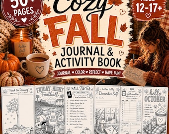 Cozy Fall Journal & Activity Book for Teens (Digital Download)