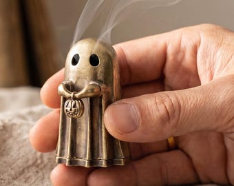 Ghost Tiny Incense Burner – Halloween Gift Zen Study Decor for Home