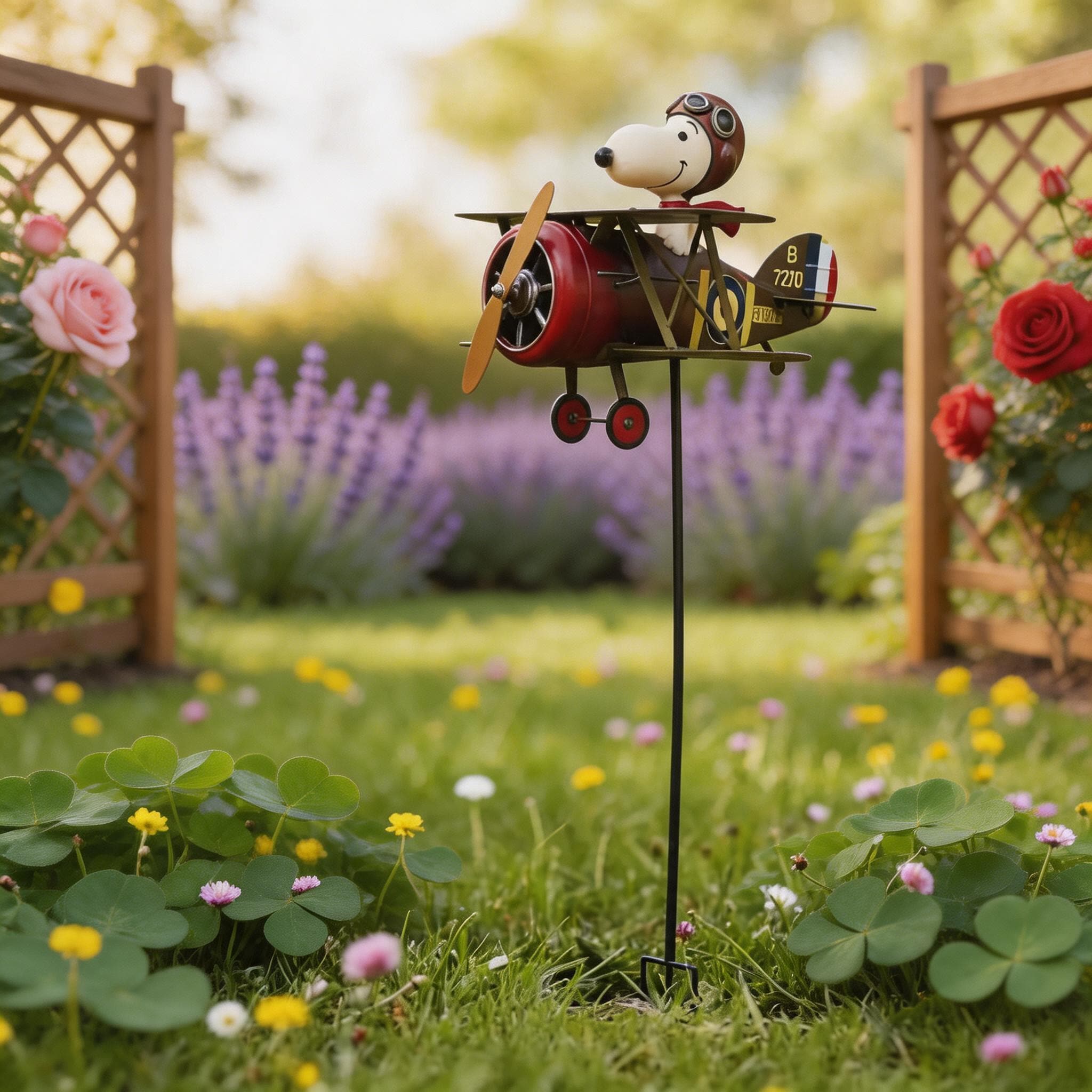 Snoopy Flying Ace Airplane Ornament - Etsy