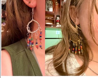 Bohemian bead earrings