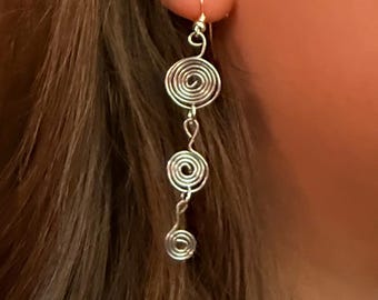 ORECCHINI A SPIRALE ARGENTO<3