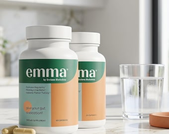 2 Bottles of EMMA Gut Health Capsules - 120 capsules, for repairing the intestines and relieving constipation and abdominal distension.