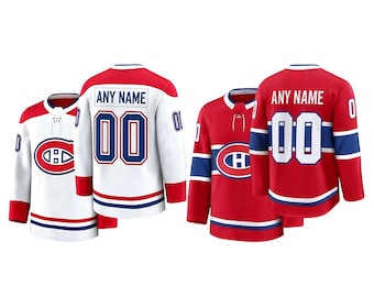 Custom Montreal Canadiens Hockey Jersey,Personalized Name Number Shirt,Stitched Fan Apparel,Man Size,Fanatics Shirt