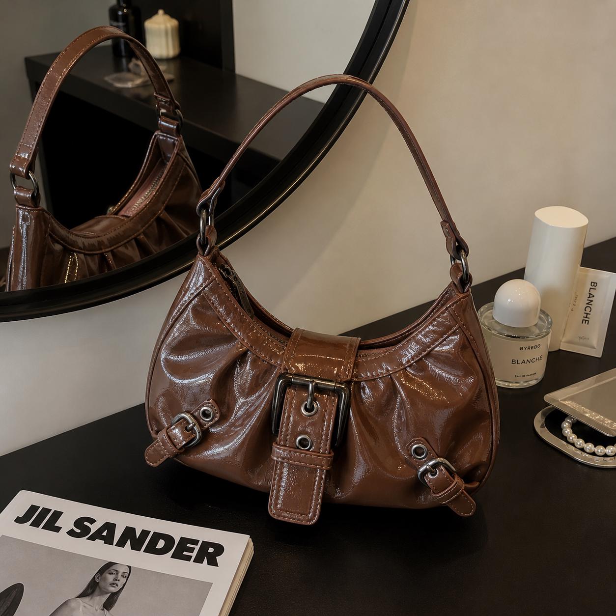y2k バッグ 茶色 バッグ 00s COACH Soho Suede Leather Handbag Y2K s
