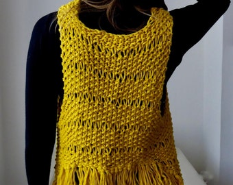 Sunshine Waistcoat Knitting Pattern (PDF File)