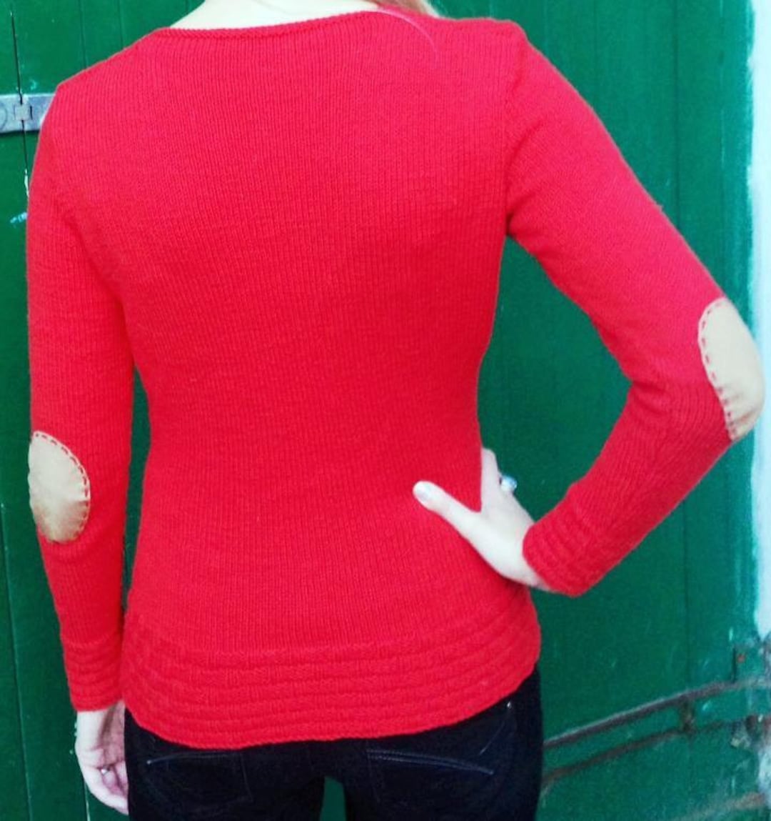 Basket Stitch Saddle Shoulder Sweater Knitting Pattern PDF File Etsy