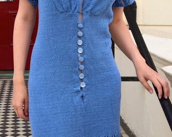 Lace Tea Dress Knitting Pattern (PDF File)
