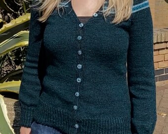 Malachite Cardigan Knitting Pattern (PDF File)