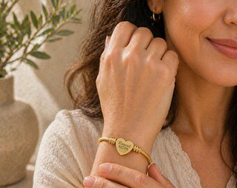 Christian Blessed Mom Heart Bracelet: Stainless Steel Cuff with Angel Wings, Christian Gifts Jewelry
