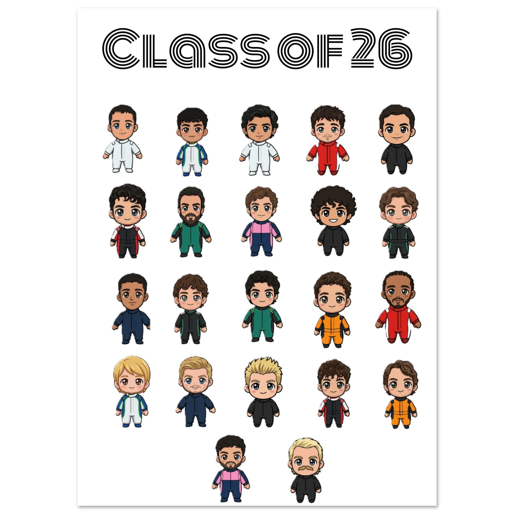 Chibi Racing Driver Chibi F1 Drivers Poster – Anime Style Racing Art Print - Etsy