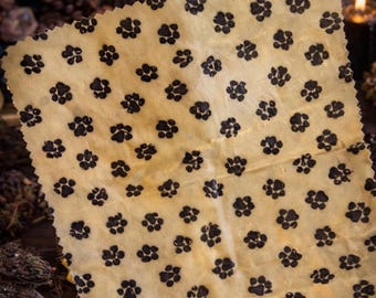 Envoltorios reutilizables de cera de abeja para alimentos – Algodón, aceite de jojoba, vitamina E – Almacenamiento de cocina sin plástico