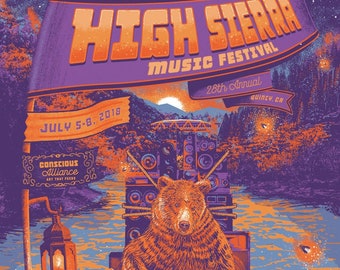 2018 High Sierra Music Festival Poster