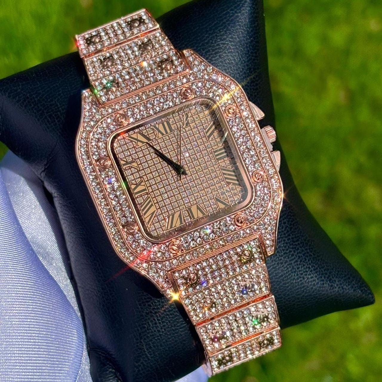 Iced Out Gold Watches - Etsy