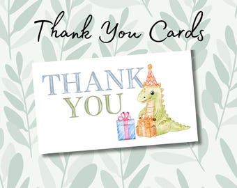 Dinosaur Thank You Card Digital Download