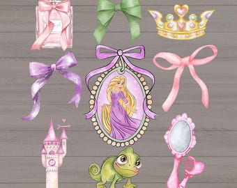 Princess Rapunzel And Pascal DTF Transfer Ready To Press , Rapunzel Dress DTF For Shirt Sweatshirt Hoodie , Disney Princess Rapunzel