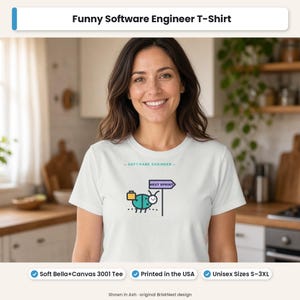 Camiseta de ingeniero de software con el letrero "Bug Moving to Next Sprint" / Camiseta divertida para programadores / Regalo para desarrolladores y programadores / Camiseta con humor sobre depuración