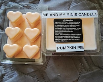 Pastillas de cera de soja con aroma a pastel de calabaza