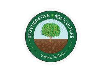 Regenerative Agriculture tree circle Sticker | Vinyl Decal