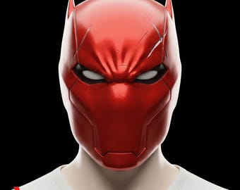 Red Hood Knight Fight Inspired Helmet STL | 3D Printable Cosplay | Digital Download
