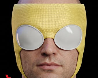 Invincible Inspired Mask STL | 3D Printable Superhero Mask | Plain & Mesh Lens Cosplay File Download