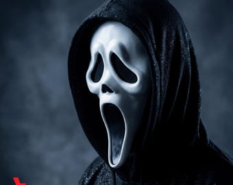 Ghost Face Inspired Mask STL | 3D Printable | Scary Cosplay STL File | Digital Download