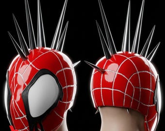 Spider Punk Inspired Helmet STL | 3D Printable Cosplay Helmet