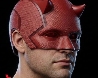 Daredevil Born Again Inspired Helmet STL | 3D Printable Devil Mask | Cosplay STL | Digital Download