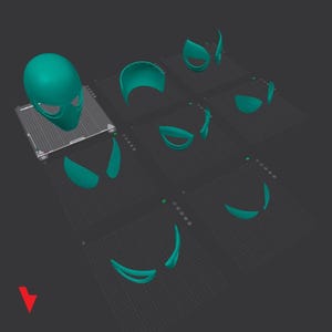 Casco inspirado en Miles Morales (archivo STL) / Máscara de Spider-Man para cosplay (descarga digital) imagen 5