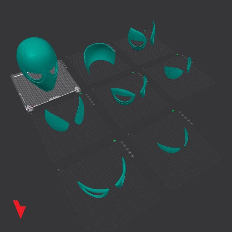 Casco inspirado en Miles Morales (archivo STL) / Máscara de Spider-Man para cosplay (descarga digital) imagen 5