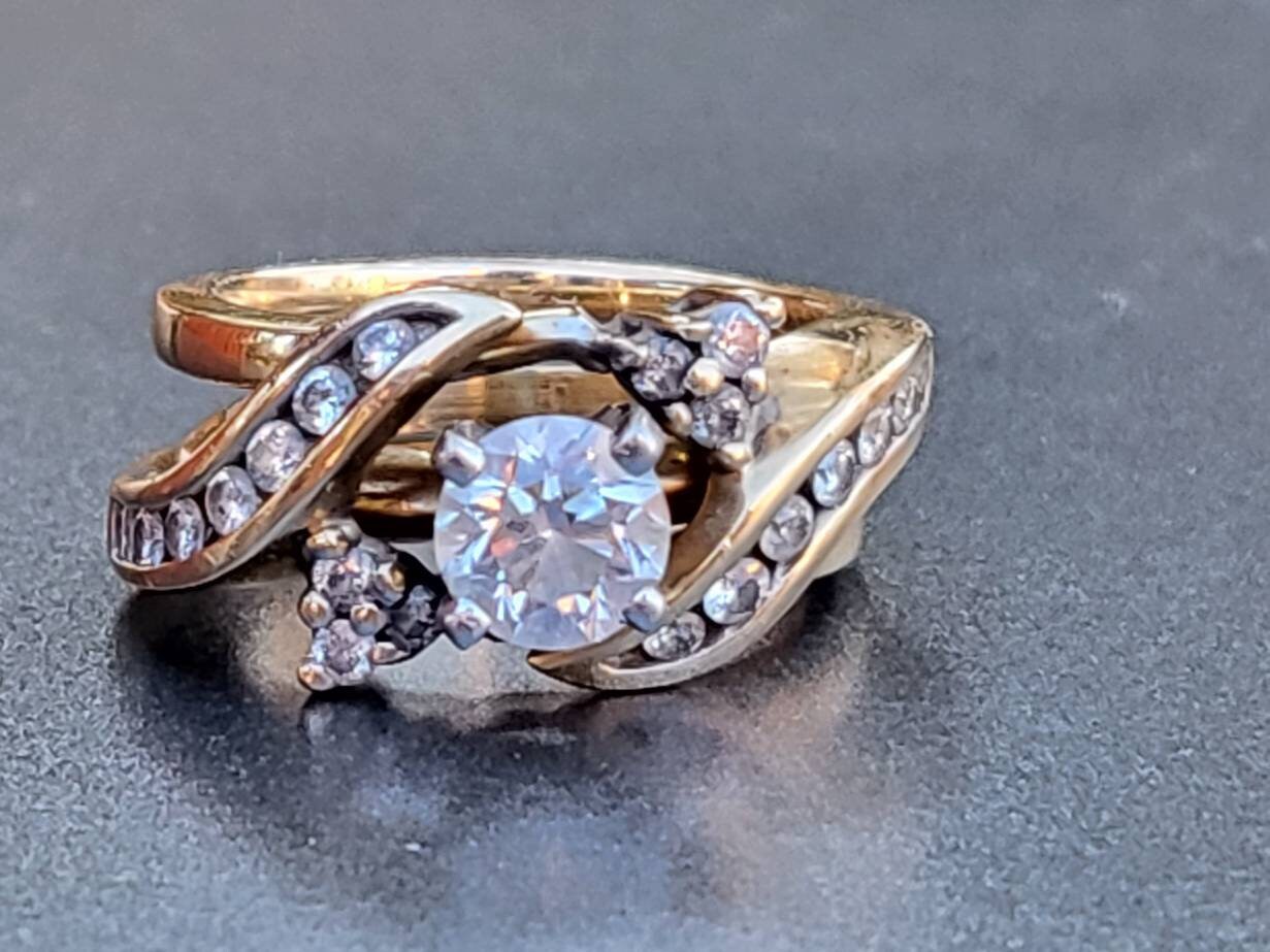S&s 14k diamond ring sale