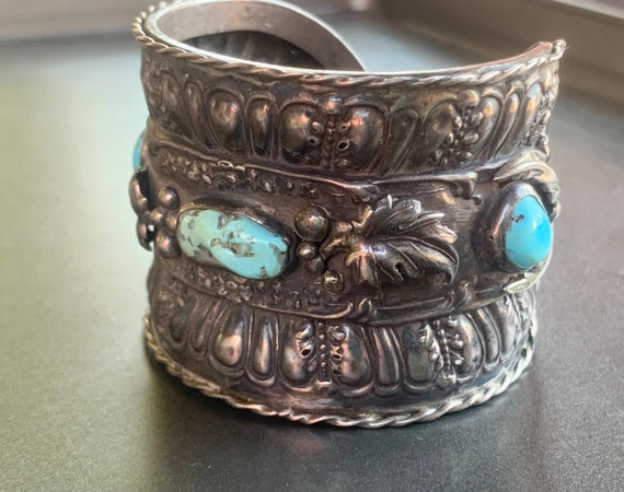 Intricate!! Vintage Navajo Sterling Silver Native American Bracelet Cuff Old Intricate!! Vintage Navajo Sterling Silver Native American Bracelet Cuff Old