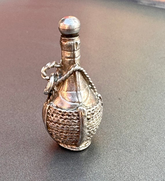 Vintage Charm Sterling Chianti Wine Perfume Bottl… - image 1